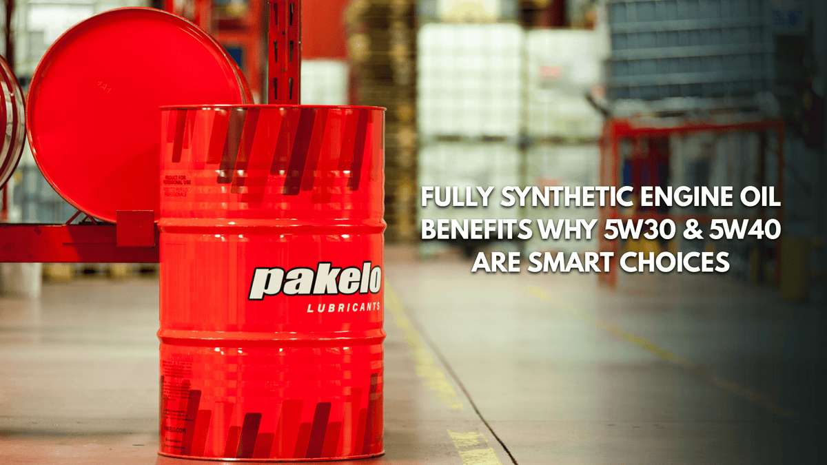 Fully Synthetic Engine Oil Benefits: Why 5W30 & 5W40 Are Smart Choices - Pakelo India Since 1930